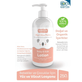 Çocuk Babyton Bebek ve Çocuklar İçin Doğal Yüz ve Vücut Losyonu 250 ml