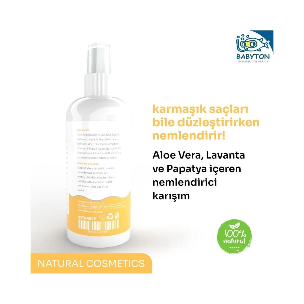 Babyton Bebek ve Çocuklar İçin Kolay Tarama Spreyi 200ml - Görsel 2