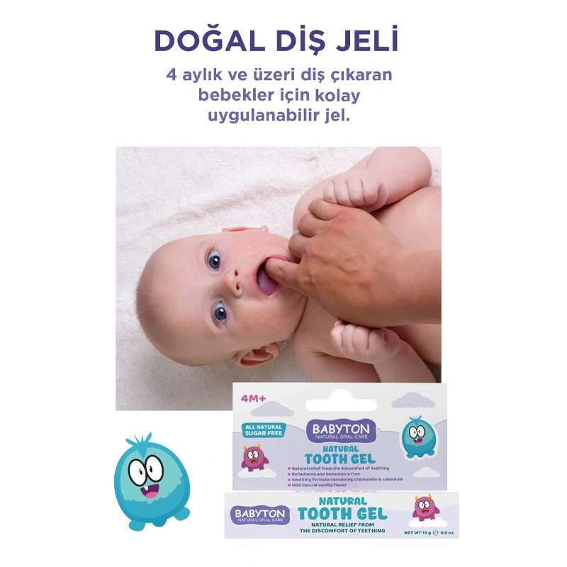 Eğitici Oyuncak Babyton Bebekler İçin Doğal Diş Jeli - Görsel 2