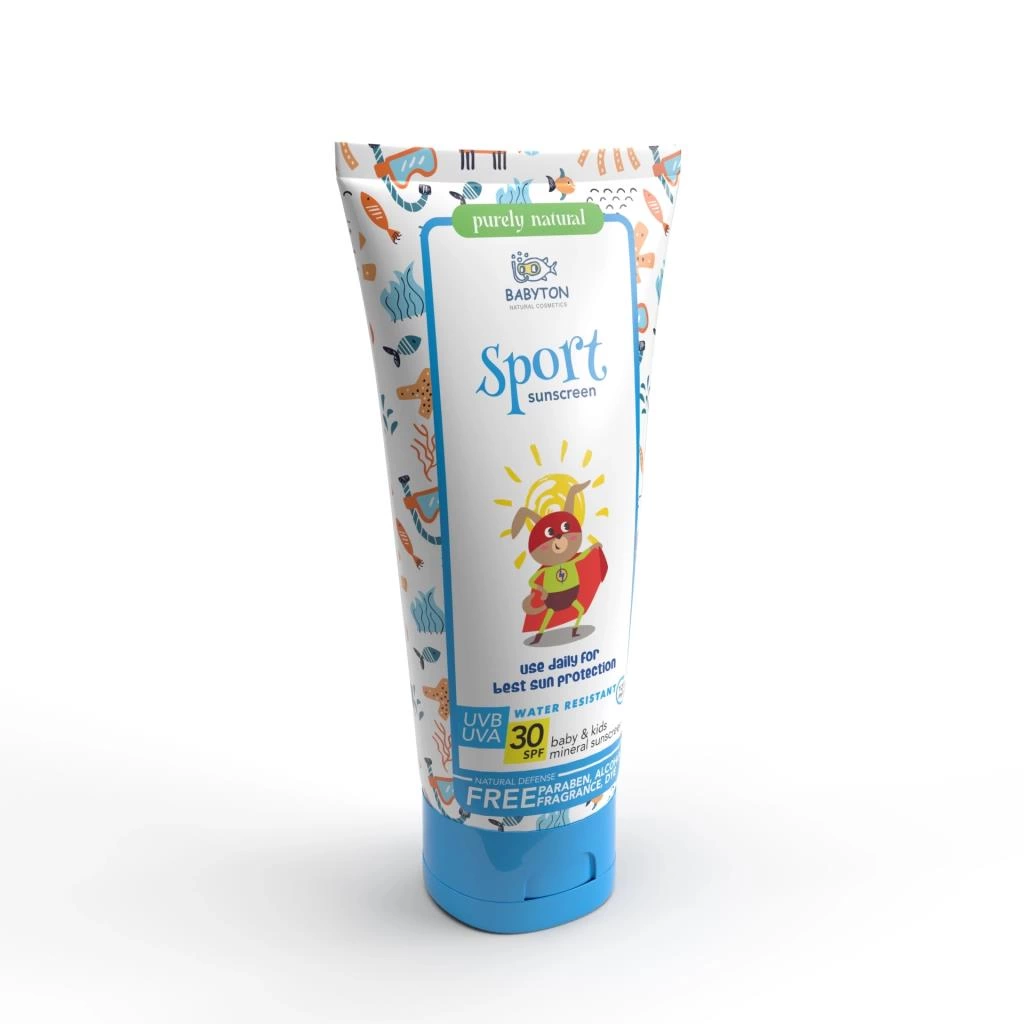 Babyton Bebek ve Çocuklar İçin Suya Dayanıklı Güneş Koruyucu Krem 100 ml - Görsel 2