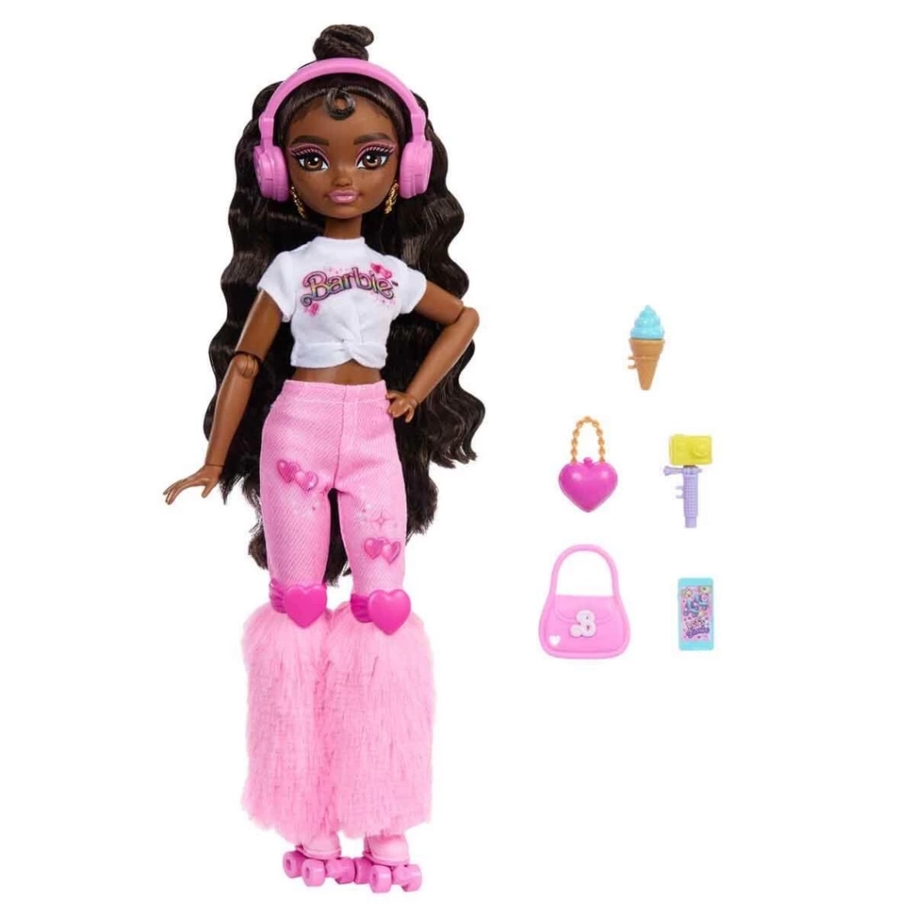 Eğitici Oyuncak Barbie Dream Besties Paten Partisi Brooklyn Bebek ve Aksesuarları - Görsel 3