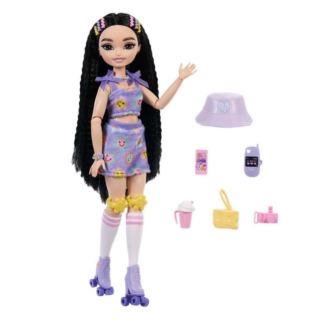 Eğitici Oyuncak Barbie Dream Besties Paten Partisi Renee Bebek ve Aksesuarlar - Görsel 3