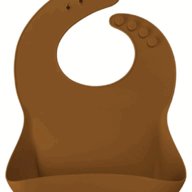 Çocuk Basics Silikon Mama Önlüğü Woody Brown