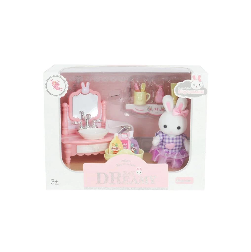 Eğitici Oyuncak Bay Dreamy Mini Tavşan Aksesuarlı Bebek Odası Seti - Görsel 2