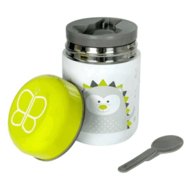 bblüv Foöd Kaşıklı Termal Mama Termosu Yeşil