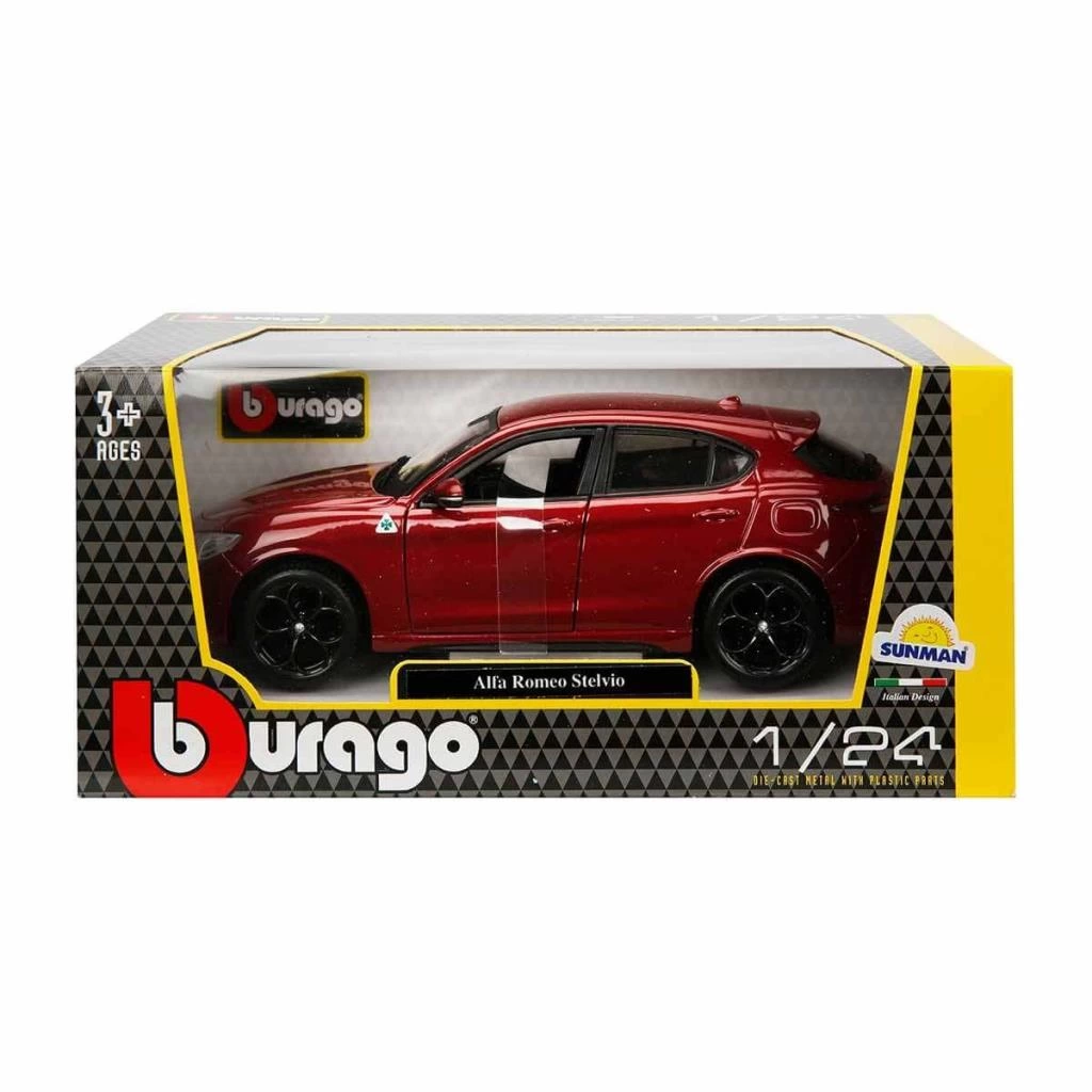 Çocuk Bburago 1:24 Alfa Romeo Stelvio Model Araba - Görsel 4