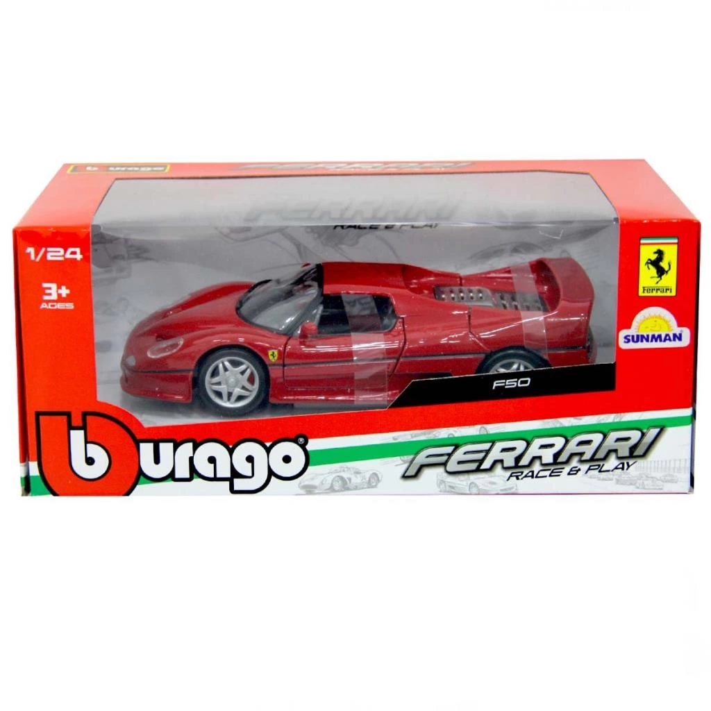 Bburago 1:24 Ferrari F50 Kırmızı Model Araba - Görsel 4