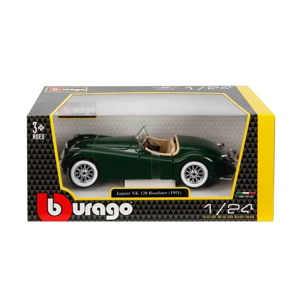 Bburago 1:24 Jaguar XK 120 Roadster Model Araba - Görsel 4
