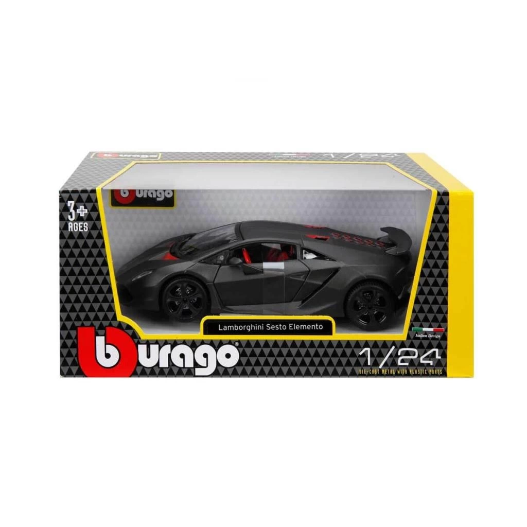 Çocuk Bburago 1:24 Lamborghini Sesto Elemento Model Araba - Görsel 3