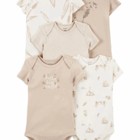 Bebek 5'Li Kısa Kol Body 1P559710 Karışık Renkli