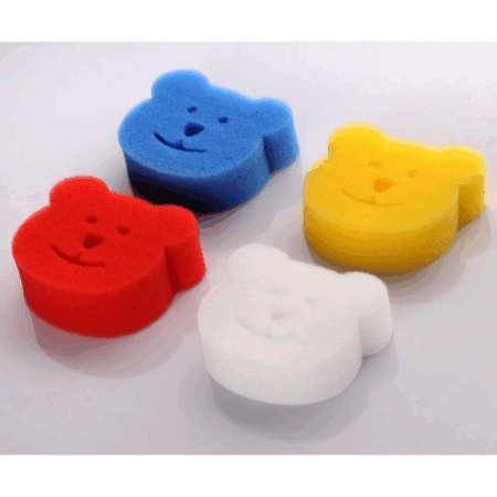 Çocuk Bebek Banyo Yıkama Süngeri 4lü