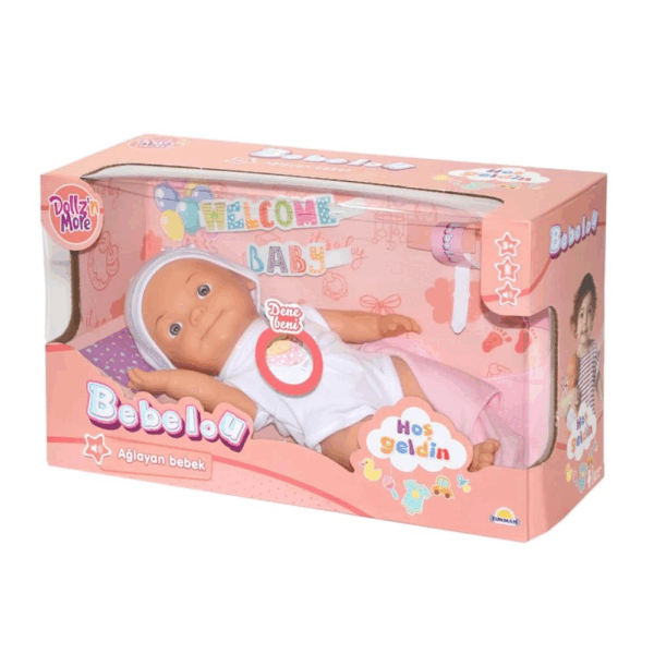 Çocuk Bebelou Hoş Geldin Bebeği Sesli 30 cm - Görsel 2