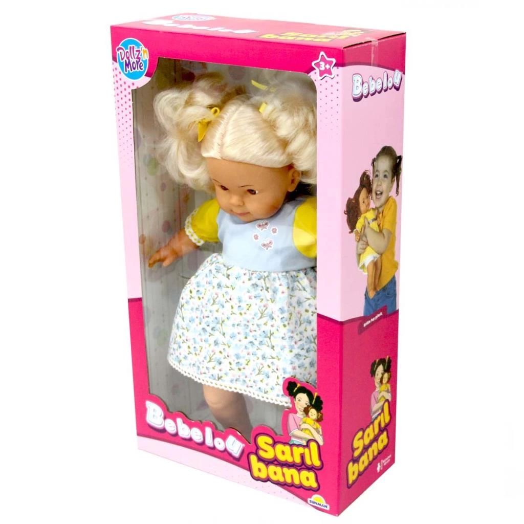 Çocuk Bebelou Sarıl Bana Et Bebek 40 cm. - Görsel 5