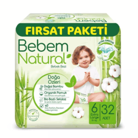 BebemNaturalBebekBeziFırsatPaketi6Beden15+Kg32Adet
