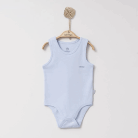 Çocuk Bebengo BU4027 Basic Atlet Yaş Body Mavi