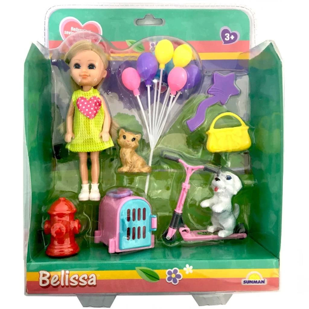 Belissa Sevimli Hayvanlar Eğlenceli Araçlar Bebek Seti Çocuk Oyuncak - Görsel 2