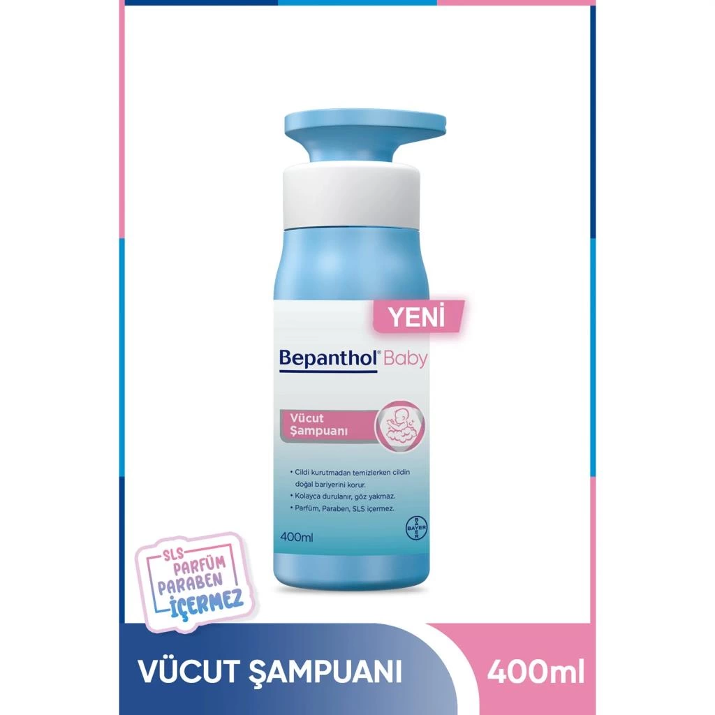 Bepanthol Baby Vücut Şampuanı 400ml - Görsel 3
