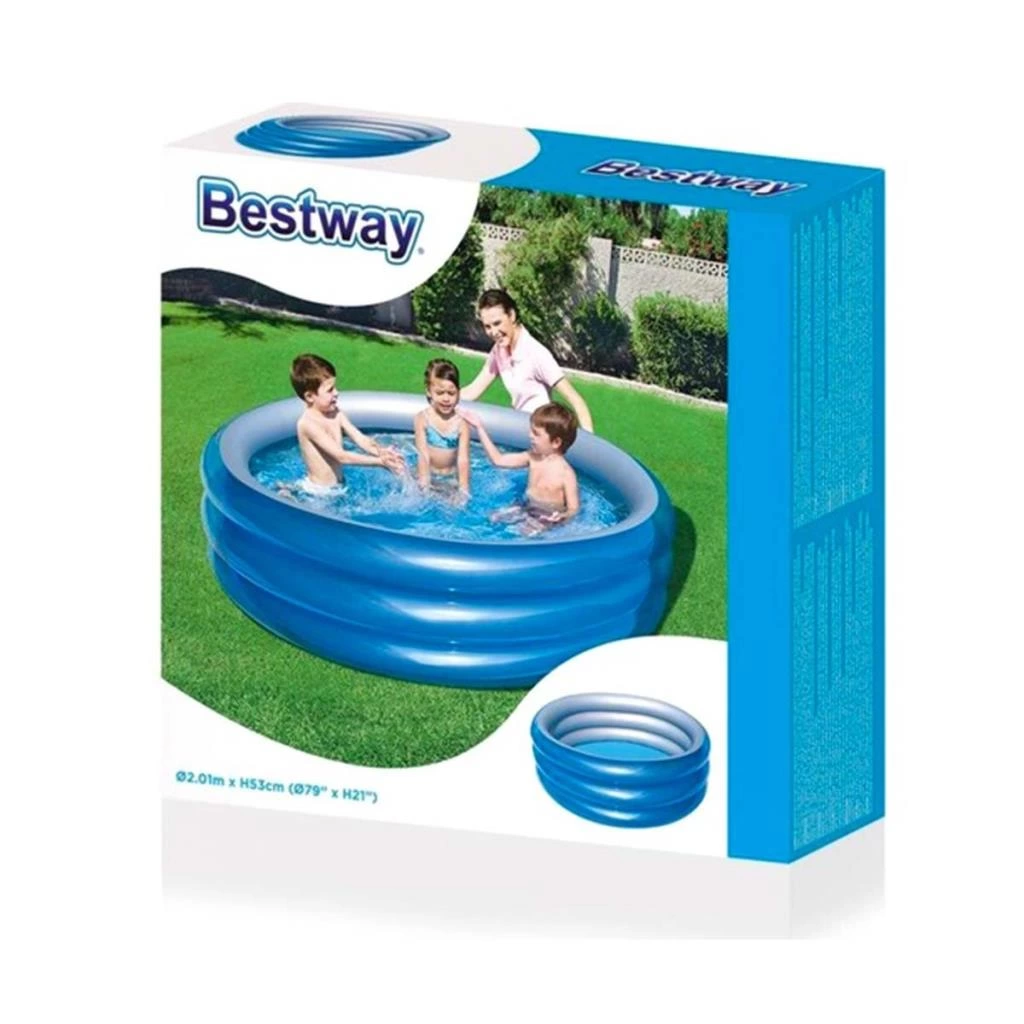 Çocuk Çocuk 3 Halkalı Metalik Havuz 201x53 cm - Görsel 2