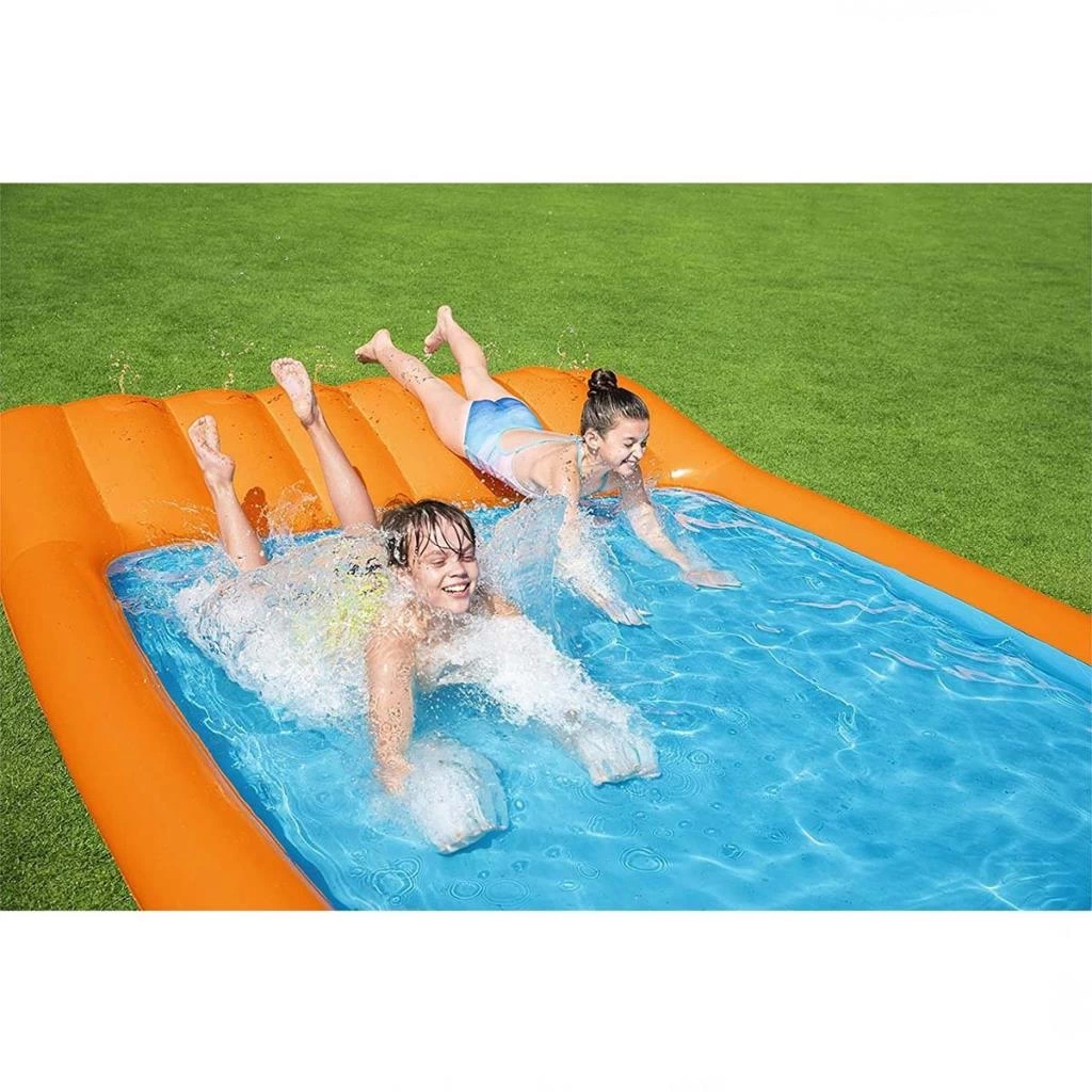 Çocuk Kaydırmalı Çocuk Havuzu 341 x 213 x 38 cm Renkli 53080 - Görsel 2