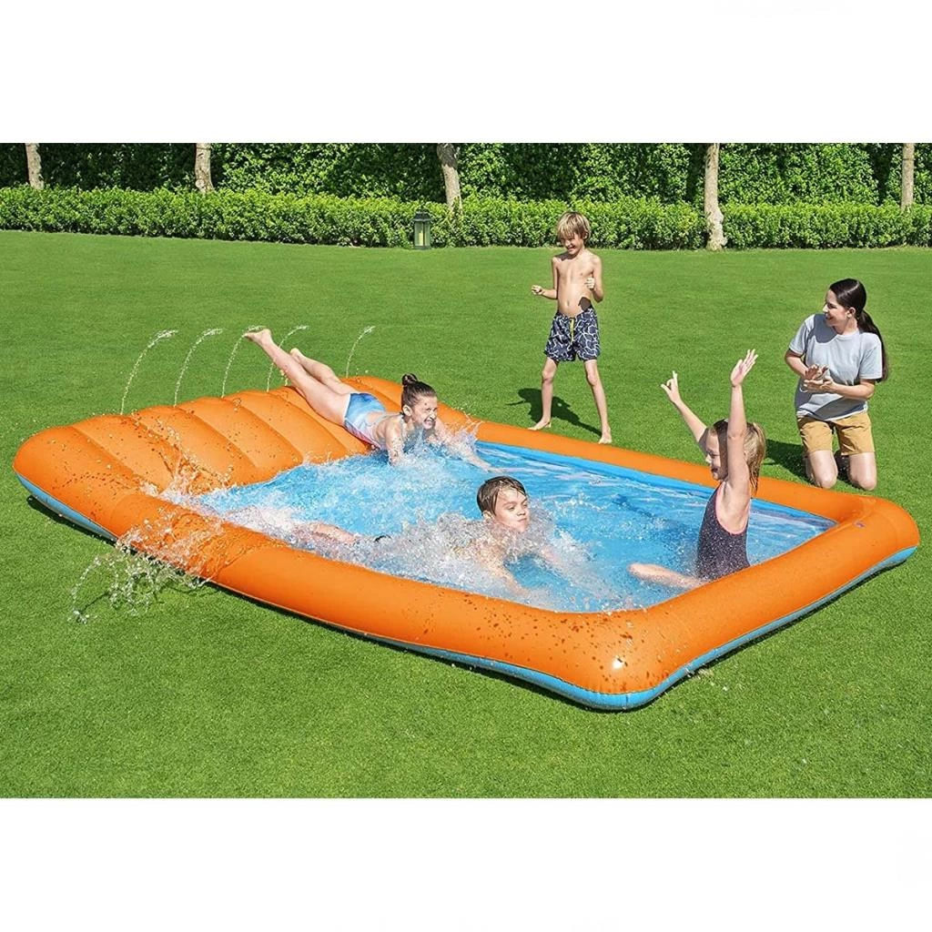 Çocuk Kaydırmalı Çocuk Havuzu 341 x 213 x 38 cm Renkli 53080 - Görsel 4