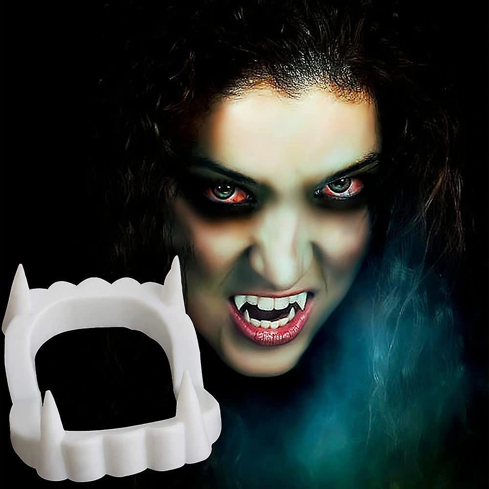 Eğitici Oyuncak Beyaz Renk Çift Damak Takma Vampir Dişi - Görsel 2