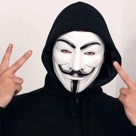 Beyaz Renk V For Vendetta Maskesi Yerli Üretim