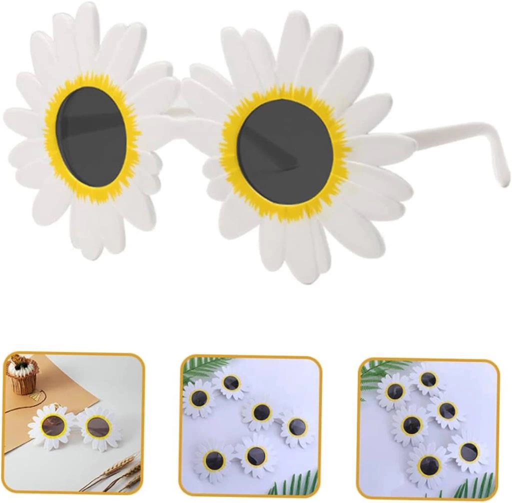 Eğitici Çocuk Gelişim BeyazRenkPapatyaŞekilliPartiGözlüğü18x10cm - Görsel 4