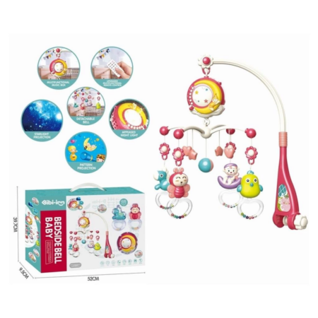 Eğitici Çocuk  Oyuncak BIB648A54 -Vardem Işıklı Müzikli Kumandalı Kırmızı Bebek Dönencesi