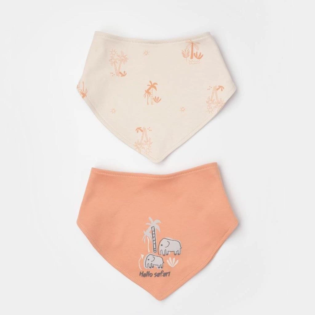 Bibaby Biorganic Hello Safari 2'Li Fular 75186 Ekru Kiremit