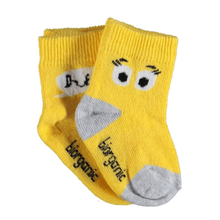 Çocuk Bibaby Biorganic Hi Kız 2'Li Çorap 68403 Sarı