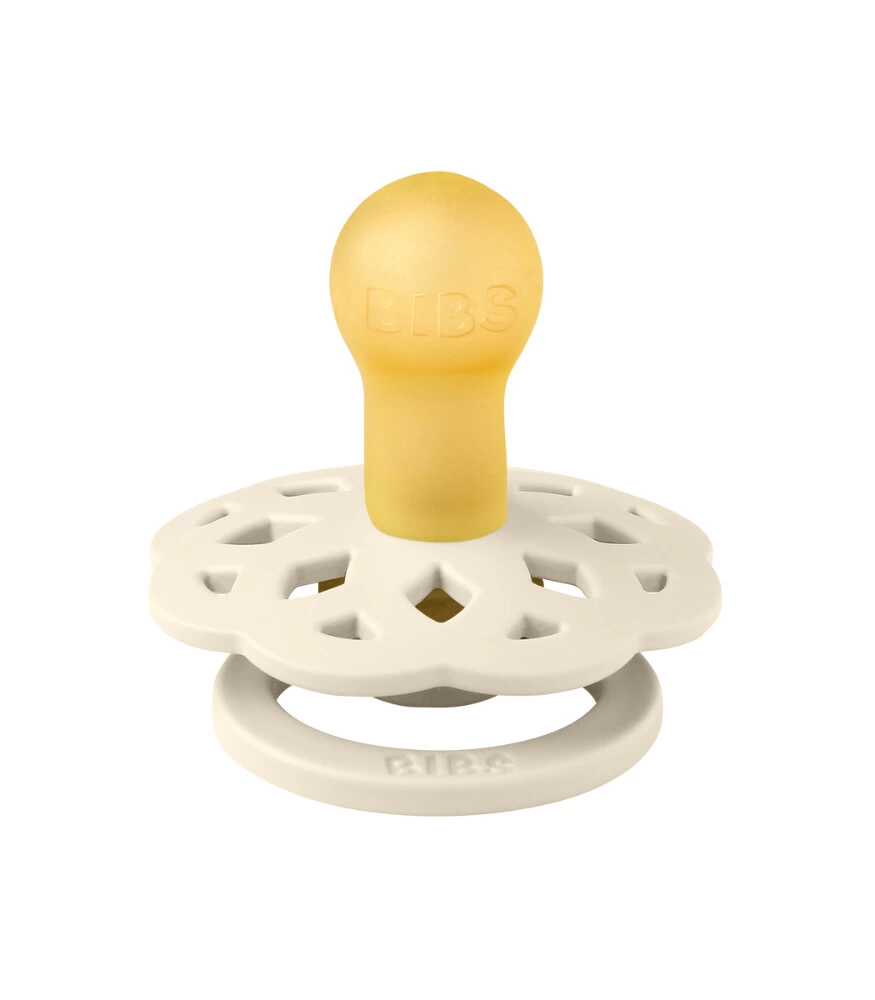 Eğitici Çocuk Bibs Boheme Kauçuk Emzik 0-6 Ay Ivory - Görsel 2
