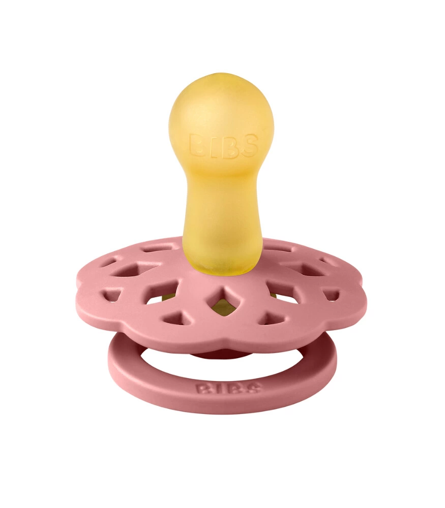 Eğitici Çocuk Bibs Boheme Kauçuk Emzik 6-18 Ay Dusty Pink - Görsel 2