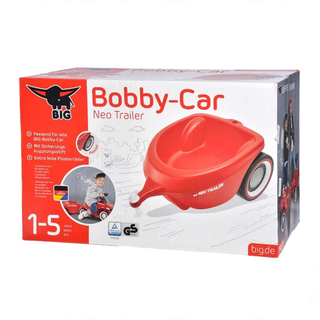 Big Bobby Araba Oyuncak Römorku Kırmızı - Görsel 5