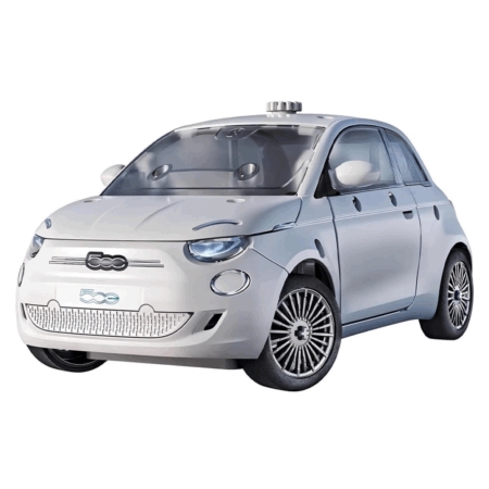 Çocuk Bilim ve Oyun Mechanics Fiat 500e Elektrikli Araba