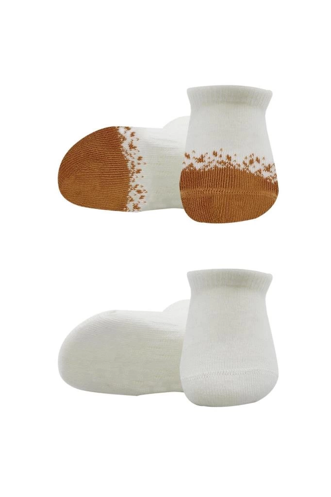 Eğitici Oyuncak Bistyle 2'Li Penye Sneakers Çorap BS20105 Ekru Hardal - Görsel 2