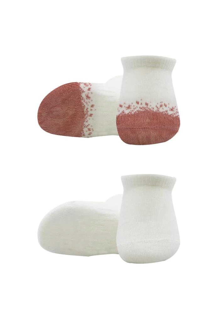 Eğitici Oyuncak Bistyle 2'Li Penye Sneakers Çorap BS20105 Ekru Pudra - Görsel 2