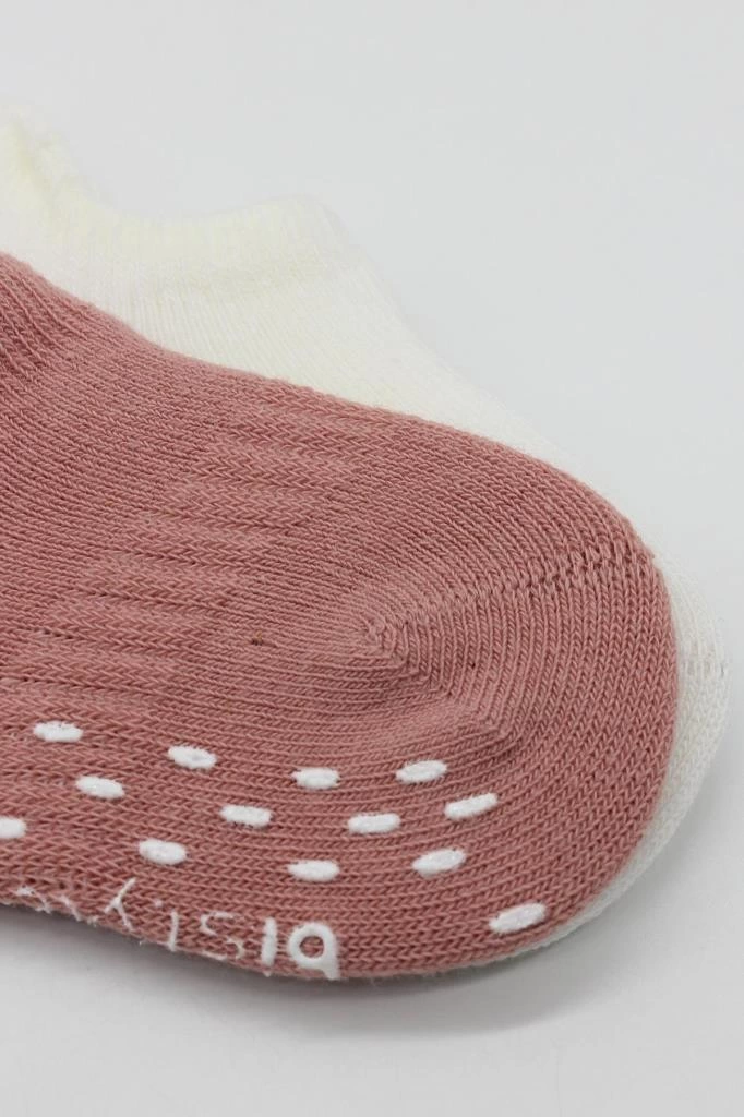 Eğitici Oyuncak Bistyle 2'Li Sneakers Kaymaz Colours Penye Çorap BS20104 Ekru Pudra - Görsel 3