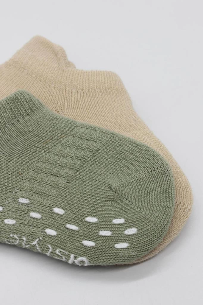 Eğitici Oyuncak Bistyle 2'Li Sneakers Kaymaz Colours Penye Çorap BS20104 Nil Bej - Görsel 3