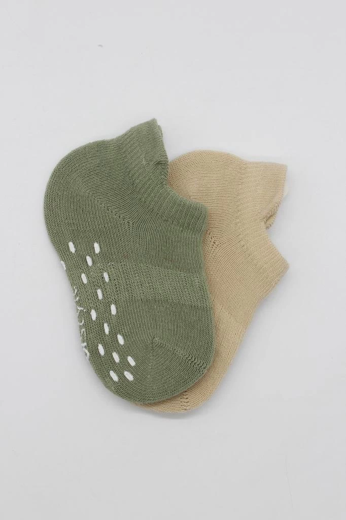 Eğitici Oyuncak Bistyle 2'Li Sneakers Kaymaz Colours Penye Çorap BS20104 Nil Bej - Görsel 4