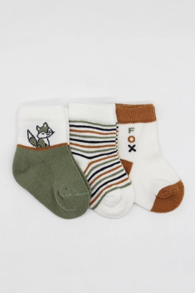 3'lü Penye Soket Çorap Nil Yumuşak Dokusuyla Konforlu Çocuk Çorabı - Görsel 2