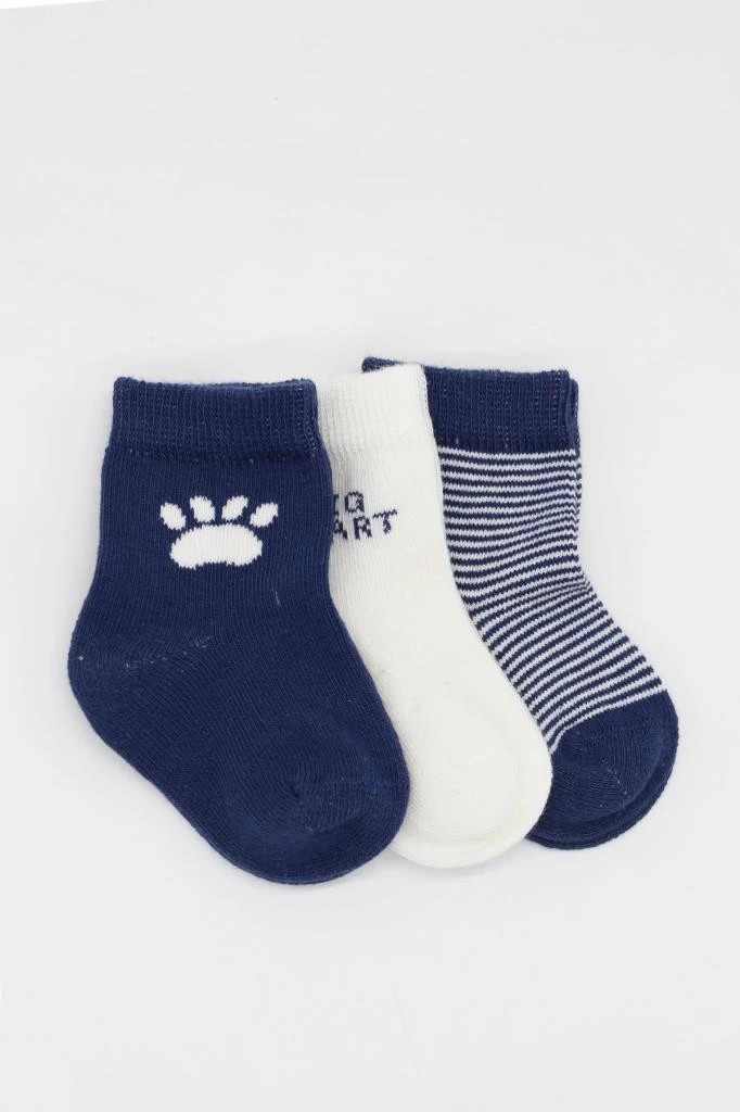 Göz alıcı renkleriyle ayak gelişimini destekleyen soket çorap takımı - Görsel 2