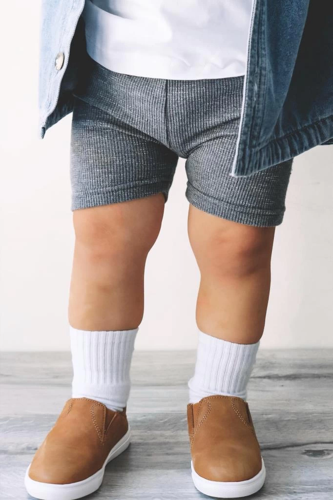 Çocuk Bistyle Basic Kaymaz Penye Soket Çorap 3'Lü BS10106 İndigo Ekru Hardal - Görsel 5