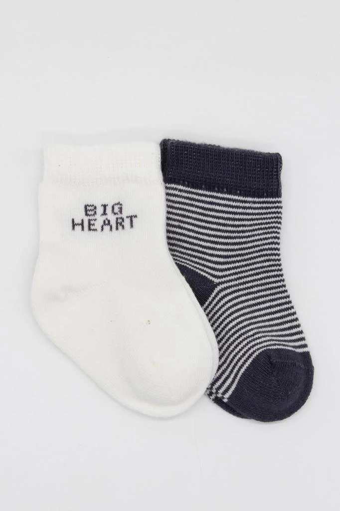 Big Heart Penye Soket Çorap 2’li Antrasit, Yumuşak ve Şık Tasarım - Görsel 2