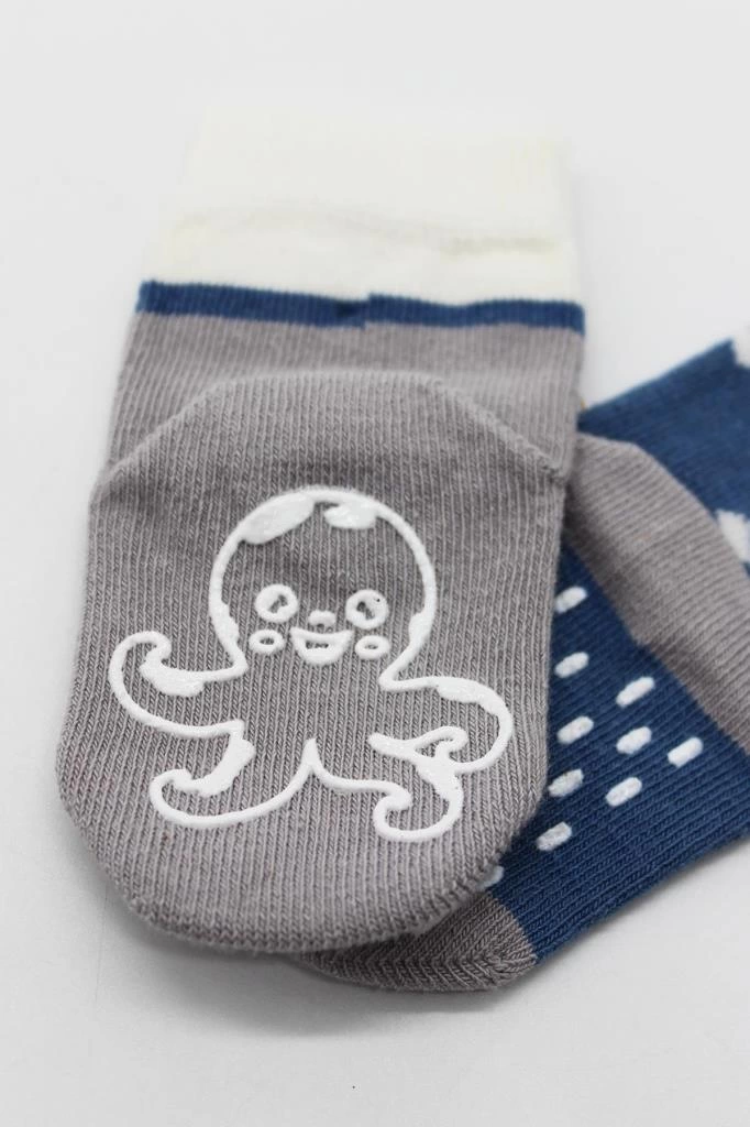 Bistyle Hayvan Figürlü Kaymaz Erkek Soket Çorap 2'Li BS10119 İndigo - Görsel 3