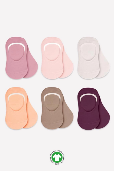 Eğitici Oyuncak  Bistyle Mix Babet Çorap 6'Lı BS30101M Gül Kurusu