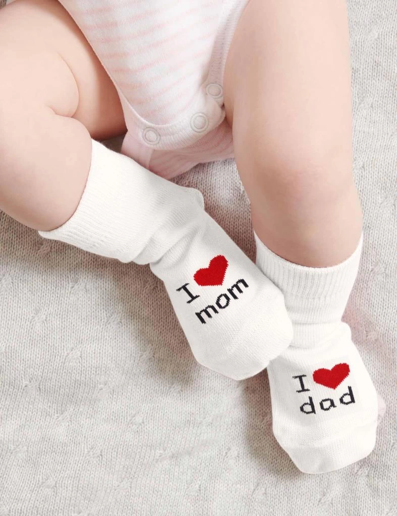 Mom Dad 3'lü Penye Soket Çorap Ekru Aile İçin Uyumlu Ve Şık Seçenek - Görsel 2