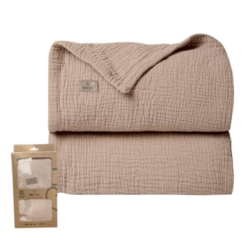 Çocuk Bistyle Müslin Battaniye 120x120 Cm 70101 Bej