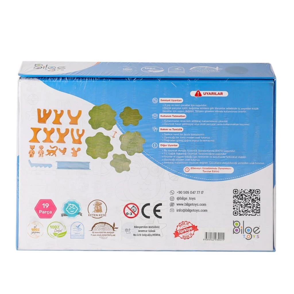 Eğitici Çocuk Gelişim BLG-101 Ahşap Hareketli Ağaçlar Denge Seti - Görsel 2