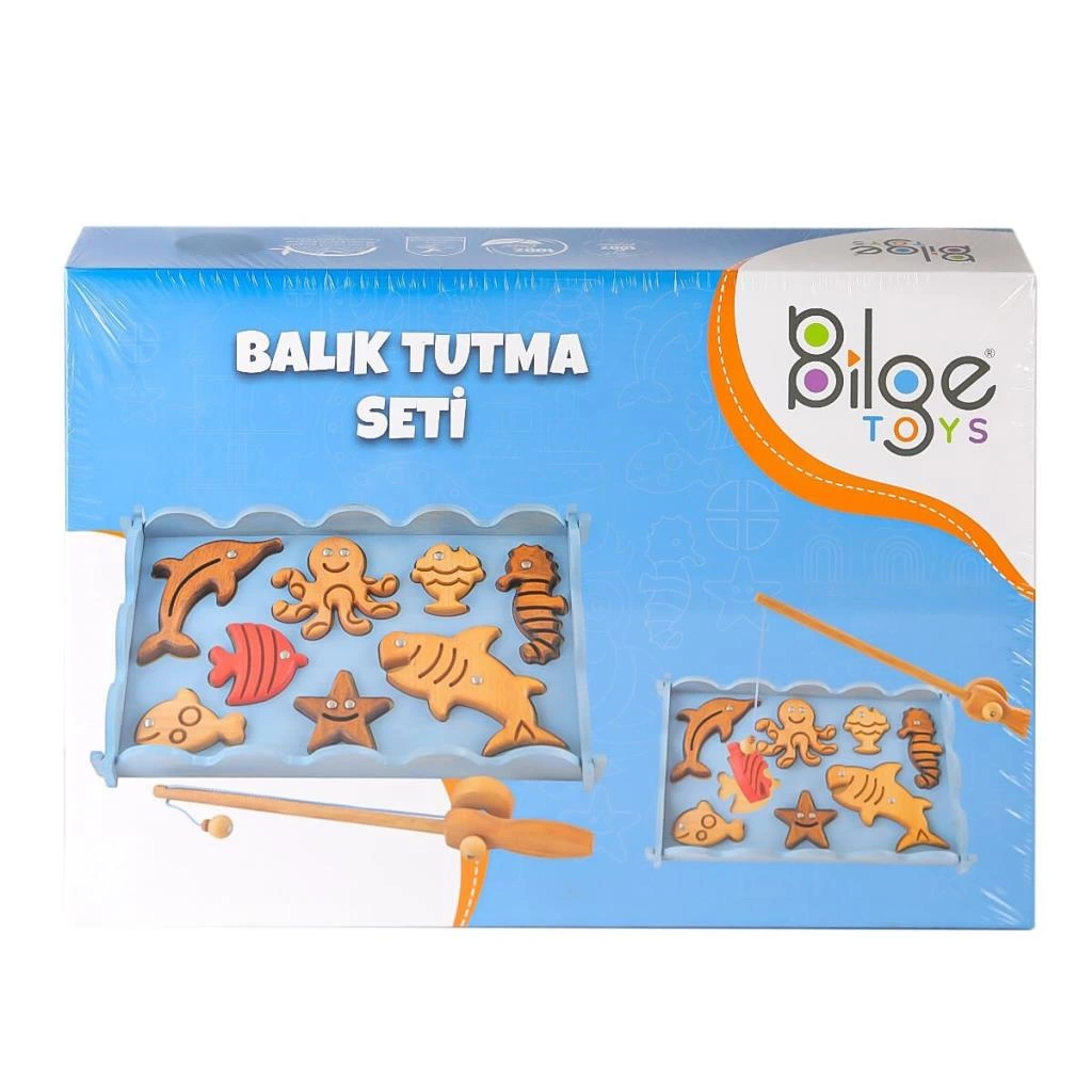 Eğitici Çocuk Gelişim BLG-104 Ahşap Balık Tutma Oyunu