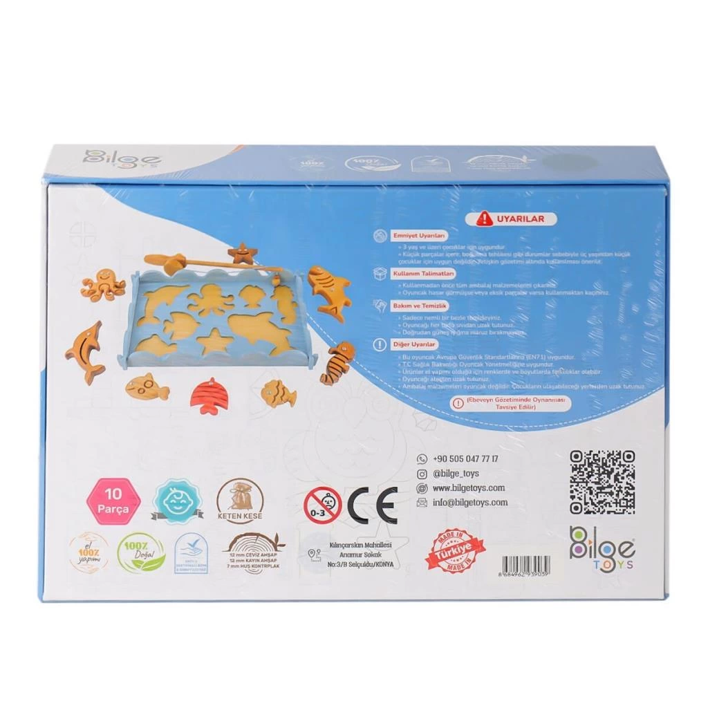 Eğitici Çocuk Gelişim BLG-104 Ahşap Balık Tutma Oyunu - Görsel 2